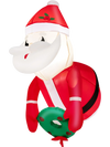 3.3 Feet Lighted Inflatable Santa Claus Broke Out from Window