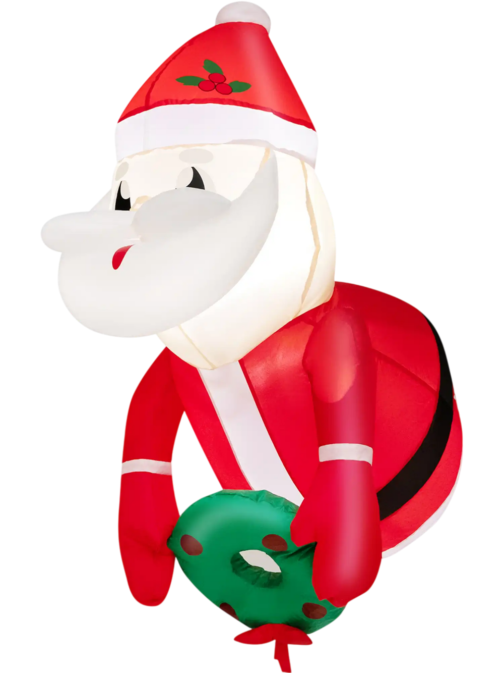 3.3 Feet Lighted Inflatable Santa Claus Broke Out from Window
