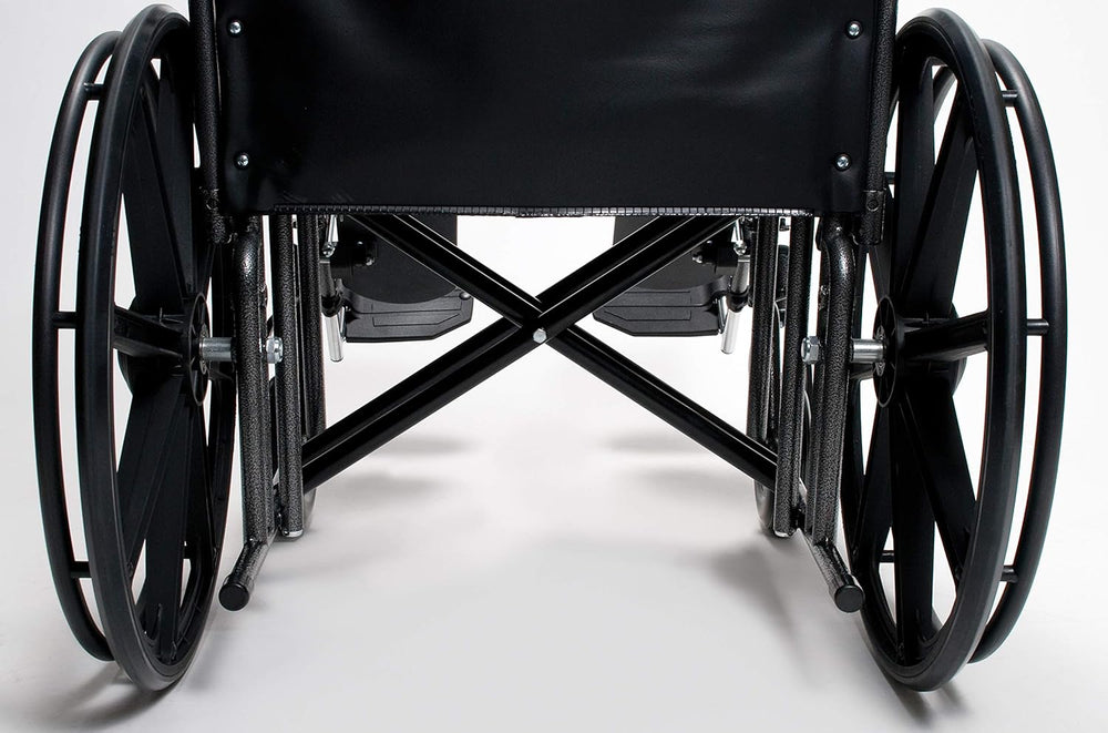 Graham-Field Traveler HD 24"x18" Wheelchair with Detachable Desk Arm and Elevating Leg Rest 3G010530 New