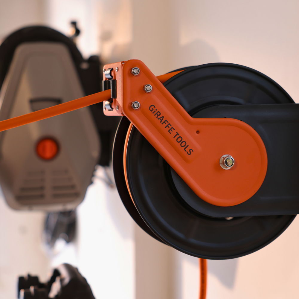 Giraffe Tools Extension Cord Reel and Air Hose Reel Set 12 AWG 50 ft New