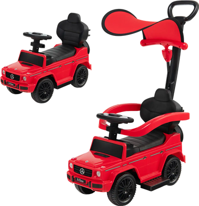 Costway 3-in-1 Kids Mercedes Benz G350 Ride-On Push Car Canopy 70284153 New
