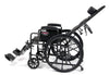 Graham-Field Advantage Recliner Wheelchair 20" x 17" with Full Arms and Elevating Leg Rest 3K010350 New