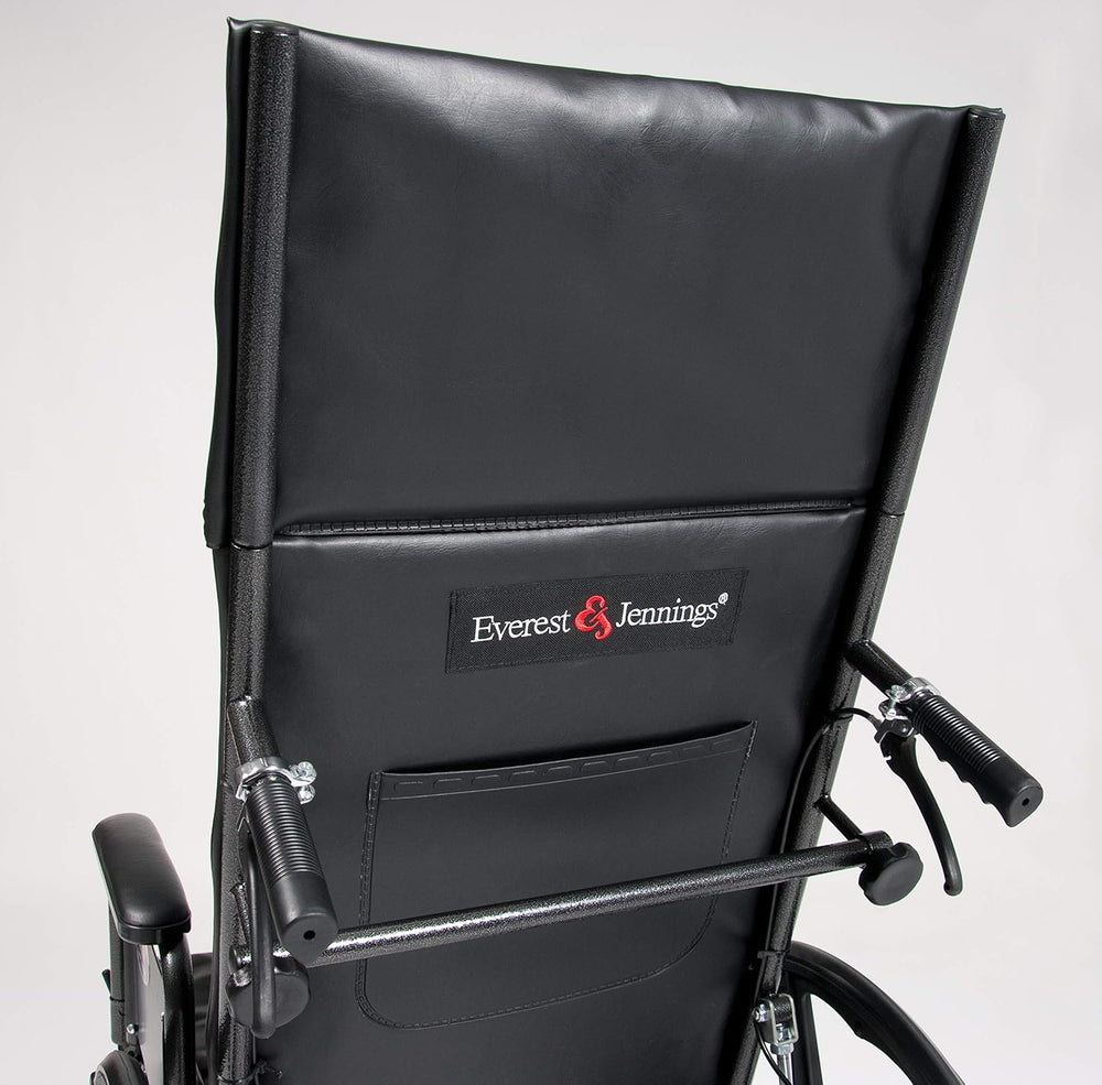 Graham-Field Advantage Recliner Wheelchair 20" x 17" with Full Arms and Elevating Leg Rest 3K010350 New