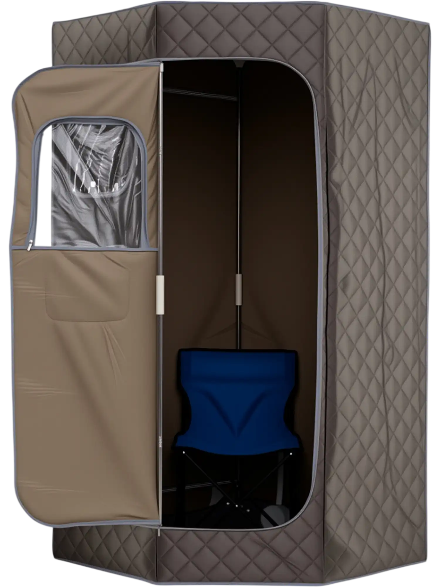 Costway Portable Steam Sauna 3L Fast-Heat 9-Level Remote Folding Chair 13798551 New