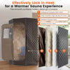 Portable gray steam sauna with 9 heat levels, 360° steam circulation, and foldable chair for home spa sessions.