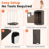 Portable steam sauna setup steps showing frame assembly, cover fitting, and steamer connection for home use.