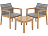 3 Pieces Patio Furniture Set  with Chair