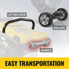 6.5 HP Tamping Rammer with Wheel Kit, 2700 lb Impact Force Jumping Jack Tamper Compactor for Soil, Gravel, Backfill and Foundation, TR90L