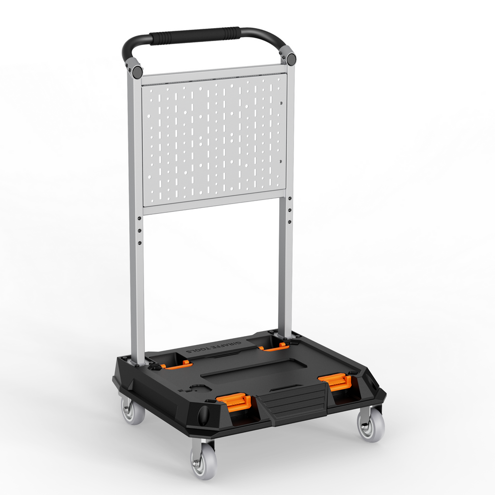 Giraffe Tools Heavy Duty Rolling Utility Cart Black & Silver Gray New