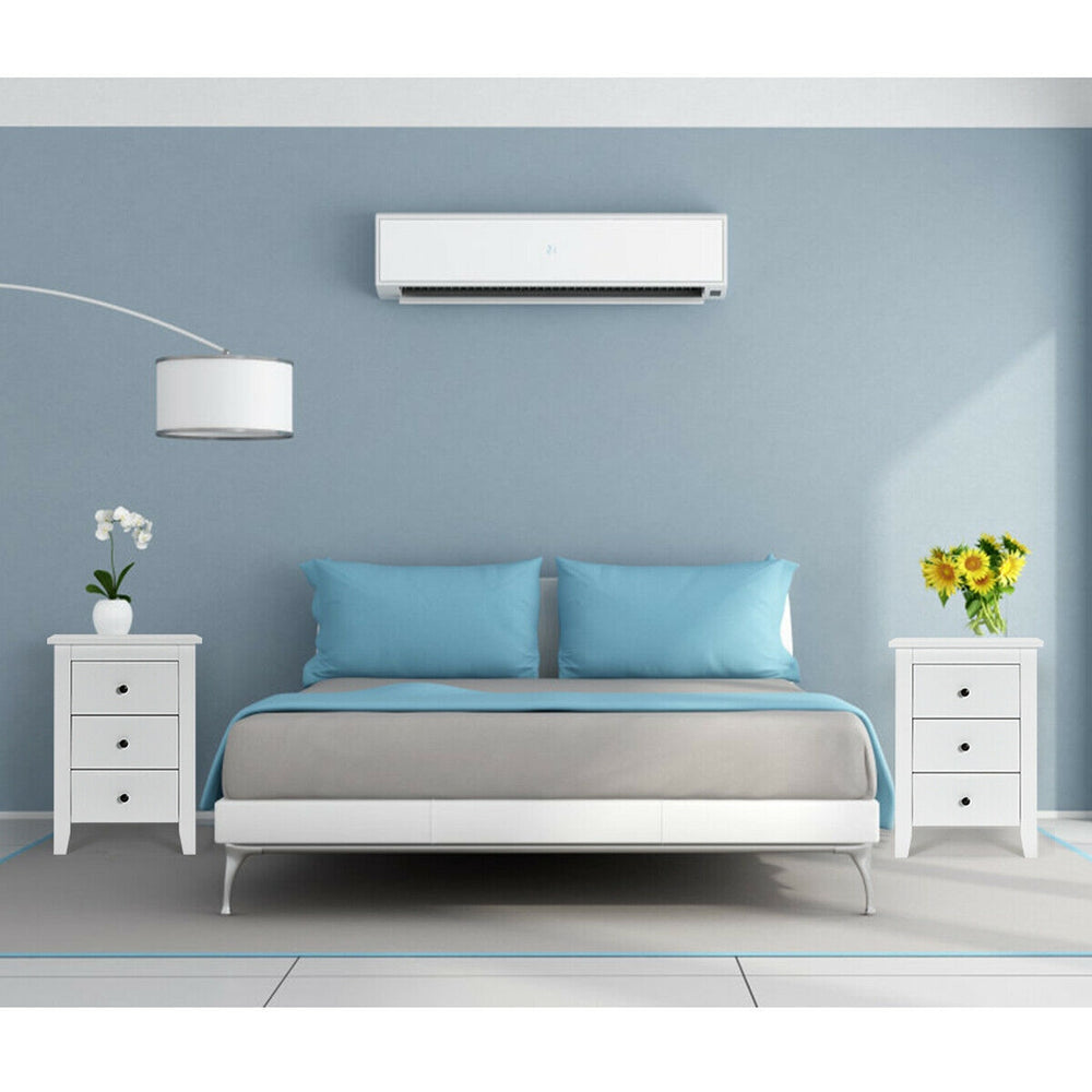 Costway Nightstand Bedside Table Set of 2 New