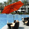 9 ft Patio Outdoor Umbrella with Crank-Orange - Gallery View 1 of 11