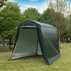 Outdoor Carport Shed with Sidewalls and Waterproof Ripstop Cover-6 x 8 ft - Gallery View 1 of 10