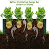 Raised garden bed with sturdy metal construction, designed for healthy plant growth and effective ventilation.