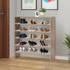 3 Pieces 31-Inch Stackable Multi-Shape Shoe Rack-Natural - Gallery View 1 of 12