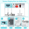 Kids kitchen playset featuring a microwave, stove, and sink with faucet for imaginative cooking fun and skill.