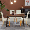 2 Pieces Tufted Dining Chair Set with Adjustable Anti-Slip Foot Pads-Beige - Gallery View 1 of 12