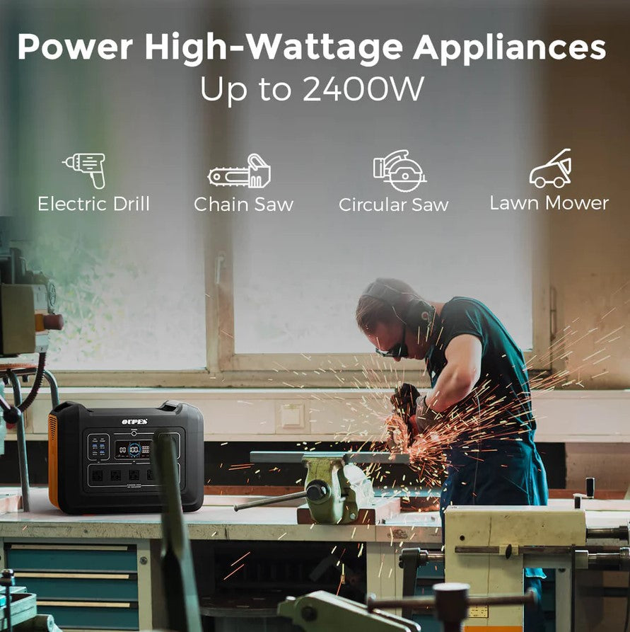 oupes 2400w portable power station Oupes UPP-2400 Portable Power Station 2400W/4000W 2232Wh New – FactoryPure