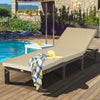 Outdoor Rattan Adjustable Cushioned Chaise - Gallery View 1 of 12