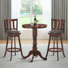 2 Pieces 360 Degree Swivel Wooden Counter Height Bar Stool Set with Cushioned Seat-31 inches - Gallery View 1 of 10