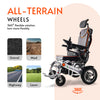 Alton Culver Panther Electric Wheelchair Reclining Foldable All-Terrain 13 Mile Range 4 MPH 24V 500W New