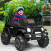 12V Kids Ride On Truck with Remote Control and Double Magnetic Door-Black - Gallery View 1 of 13