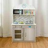 Kids Wooden Pretend Cooking Playset Cookware Kitchen-Beige - Gallery View 1 of 12
