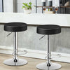 Set of 2 Adjustable Swivel Round Bar Stool  Pub Chairs-Black - Gallery View 1 of 9