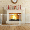 115 Inch Length 5 Panel Adjustable Wide Fireplace Fence-White - Gallery View 1 of 11