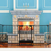 115 Inch Length 5 Panel Adjustable Wide Fireplace Fence-Black - Gallery View 1 of 13
