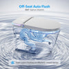 Yulika U5 Tankless Smart Bidet Toilet Elongated 1.28 GPF with LED Strip Auto Flush Heated Seat New