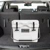 16 Quart 24-Can Capacity Portable Insulated Ice Cooler with 2 Cup Holders-White - Gallery View 1 of 12