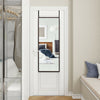 Full Length Metal Door Mirror with Adjustable Hook-Coffee - Gallery View 1 of 12
