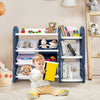 Close-up of the kids toy storage organizer's lightweight HDPE material, showcasing safety features and easy maintenance.