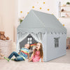 Kids Large Play Castle Fairy Tent with Mat-Gray - Gallery View 1 of 10
