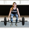 56 Inch Olympic Hexagon Deadlift Trap Bar with Folding Grips Powerlifting-Black - Gallery View 1 of 11