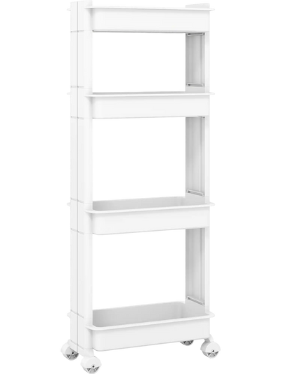 Costway Rolling Utility Kitchen Cart Detachable Trays Smooth Wheels 22754204 New