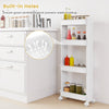 4-tier rolling utility cart with detachable trays, smooth wheels, and built-in ventilation holes for efficient storage.