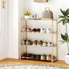 3/4-Tier Solid Wood Shoe Rack with Slatted Open Shelves-4-Tier - Gallery View 1 of 10
