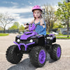 12V Kids Electric 4-Wheeler ATV Quad Ride On Car with LED Light-Purple - Gallery View 1 of 12