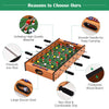 2-in-1 indoor/outdoor foosball and air hockey game table with smooth handles and premium iron rods for family fun.