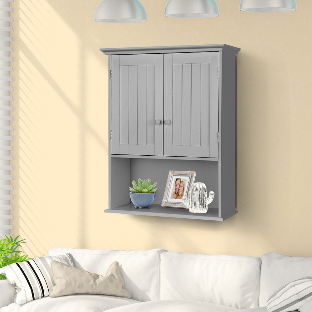 Wall Mount Bathroom Storage Cabinet -Gray - Gallery View 1 of 13