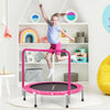 36 Inch Kids Trampoline Mini Rebounder with Full Covered Handrail-Pink - Gallery View 1 of 12