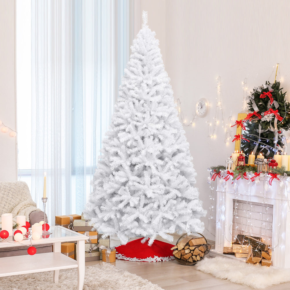 6' / 7.5' / 9' Hinged Artificial Christmas Tree with Metal Stand-9 ft - Gallery View 1 of 12