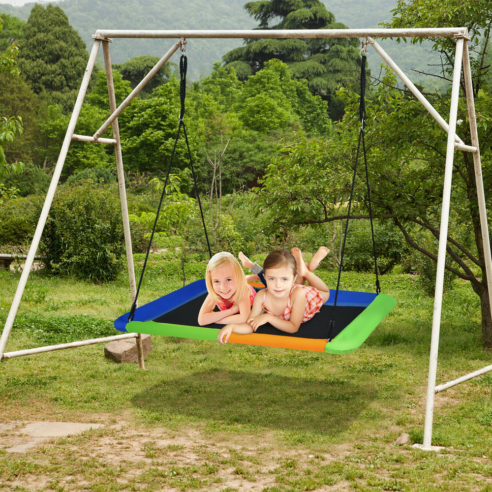 60 Inches Platform Tree Swing with 2 Hanging Straps - Gallery View 1 of 10