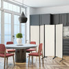 4-Panel  Room Divider with Steel Frame-White - Gallery View 1 of 10