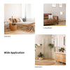 Wall-mounted 32x20 inch golden metal frame mirror, perfect for bathroom or living room, with high-resolution reflection.