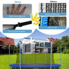 Replacement weather-resistant trampoline safety enclosure net, 8 ft, featuring durable PE material and secure.