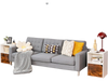 White nightstand set featuring three tiers of storage, perfect for bedside essentials and stylish decor in any room.