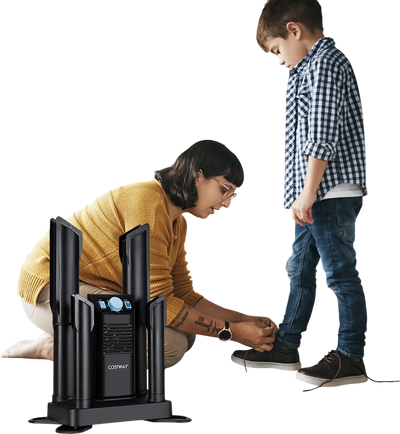 Costway Electric Shoe Boot Dryer 4 Shoes 180 Min Timer Ozone Disinfection Black 17526938 New