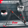 Foldable adjustable abdominal trainer with 3 resistance levels and LCD display, ideal for home and gym workouts.